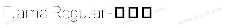 Flama Regular字体转换